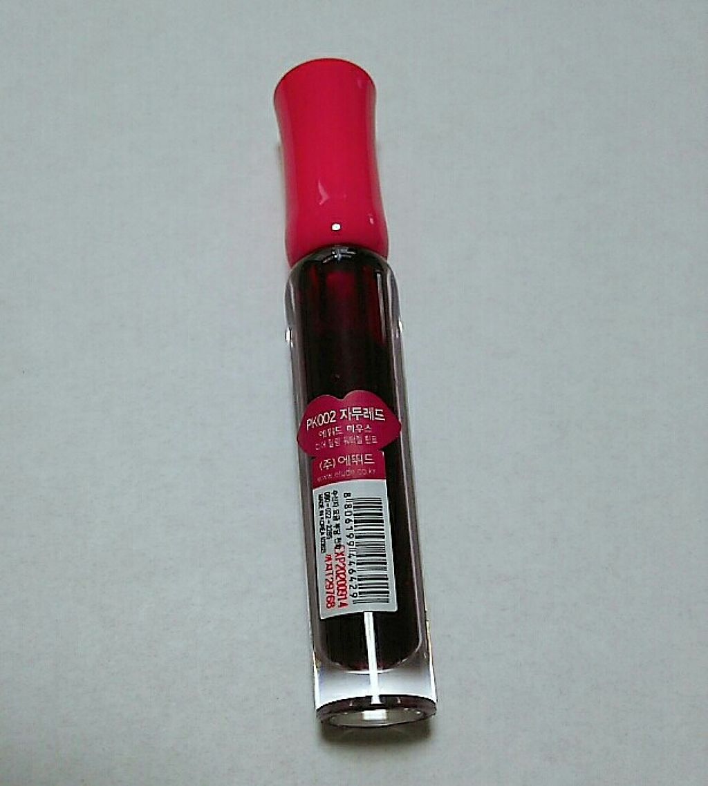 ディアダーリン ウォータージェルティント PK002(プラム)/ETUDE/リップティントを使ったクチコミ（3枚目）