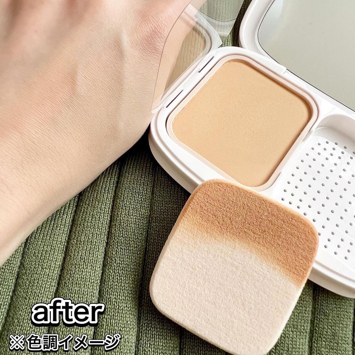 パウダーファンデーション/media luxe/パウダーファンデーションを使ったクチコミ(4枚目)