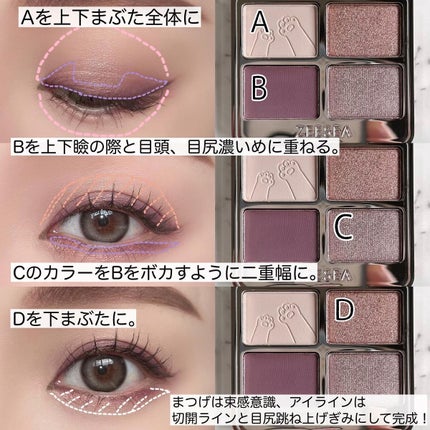 アニマルアイシャドウ(4シェード)/ZEESEA/アイシャドウパレットを使ったクチコミ(5枚目)