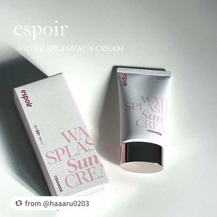 ウォータースプラッシュサンクリーム セラミド/espoir/日焼け止めクリームを使ったクチコミ(1枚目)