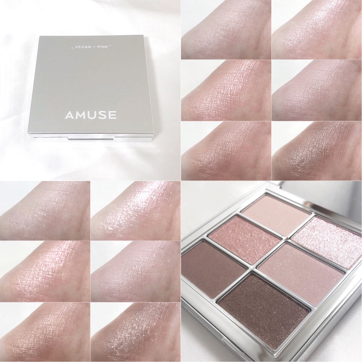 アイ ヴィーガン シアーパレット/AMUSE/アイシャドウパレットを使ったクチコミ（2枚目）
