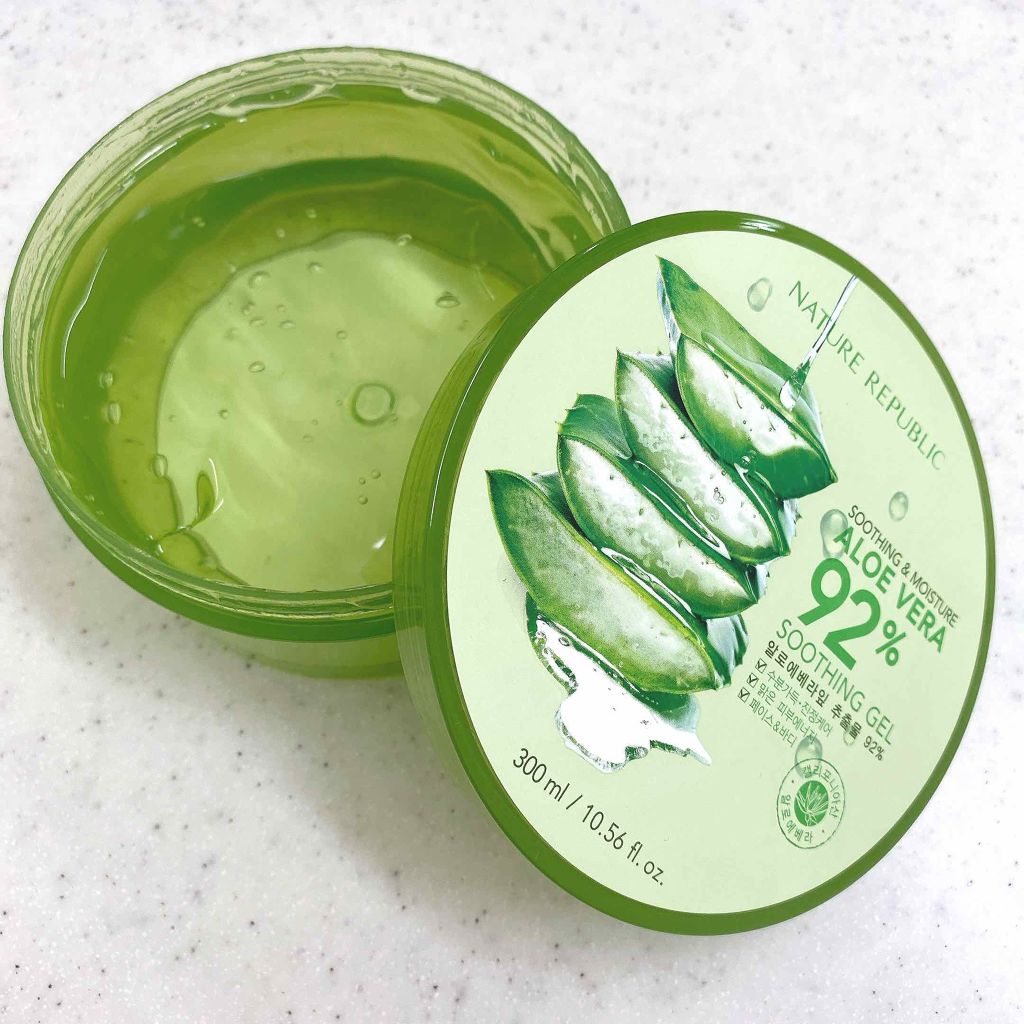 マイルド&モイスチャーアロエジェル/ネイチャーリパブリック/ボディローションを使ったクチコミ(1枚目)