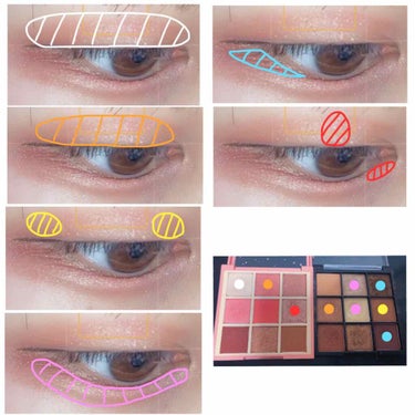 UR GLAM　BLOOMING EYE COLOR PALETTE/U R GLAM/アイシャドウパレットを使ったクチコミ（3枚目）