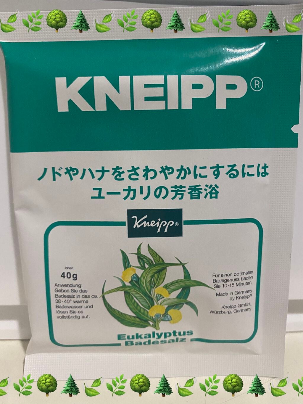 クナイプ バスソルト ユーカリの香り/クナイプ/無機塩系入浴剤を使ったクチコミ(1枚目)