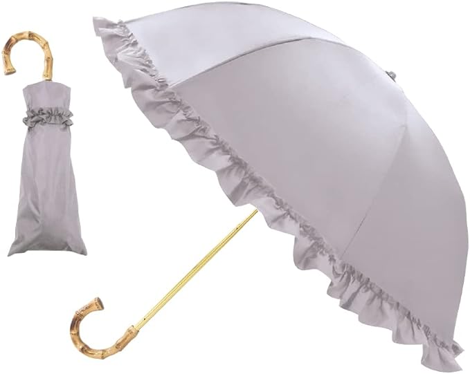 試してみた】たっぷりフリル2段折りたたみ傘 Romantic Princess