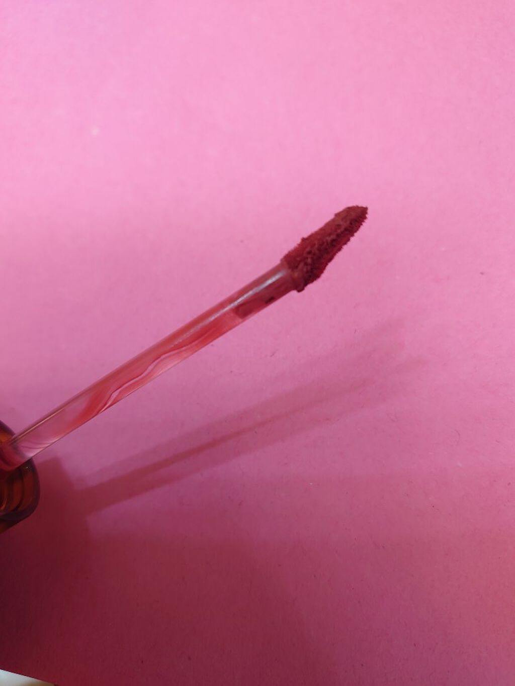 琥珀セミマットリップ V01 ピーチブラウン/Joocyee/口紅を使ったクチコミ（2枚目）