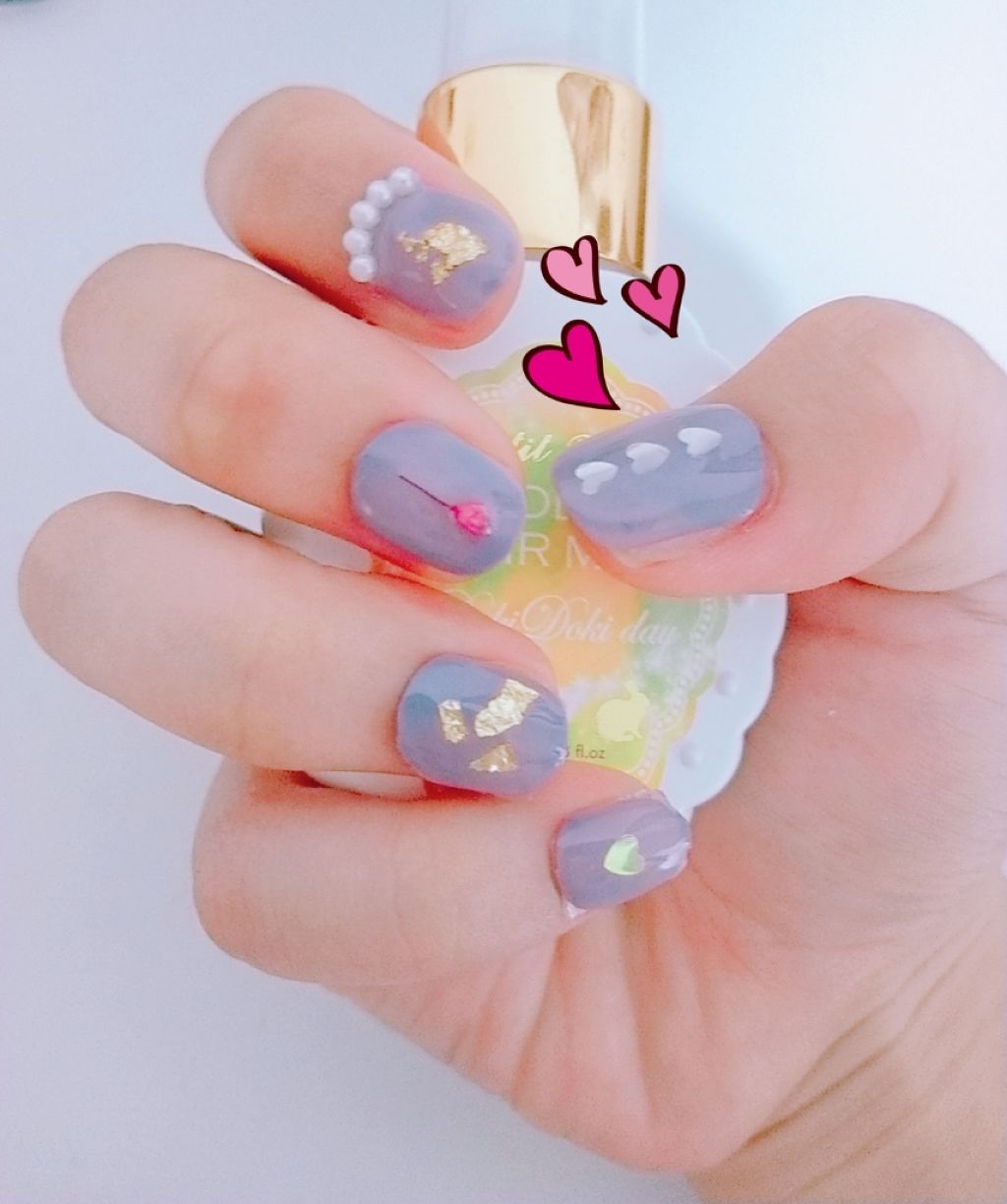 ピールオフマニキュア/DAISO/マニキュアを使ったクチコミ(1枚目)