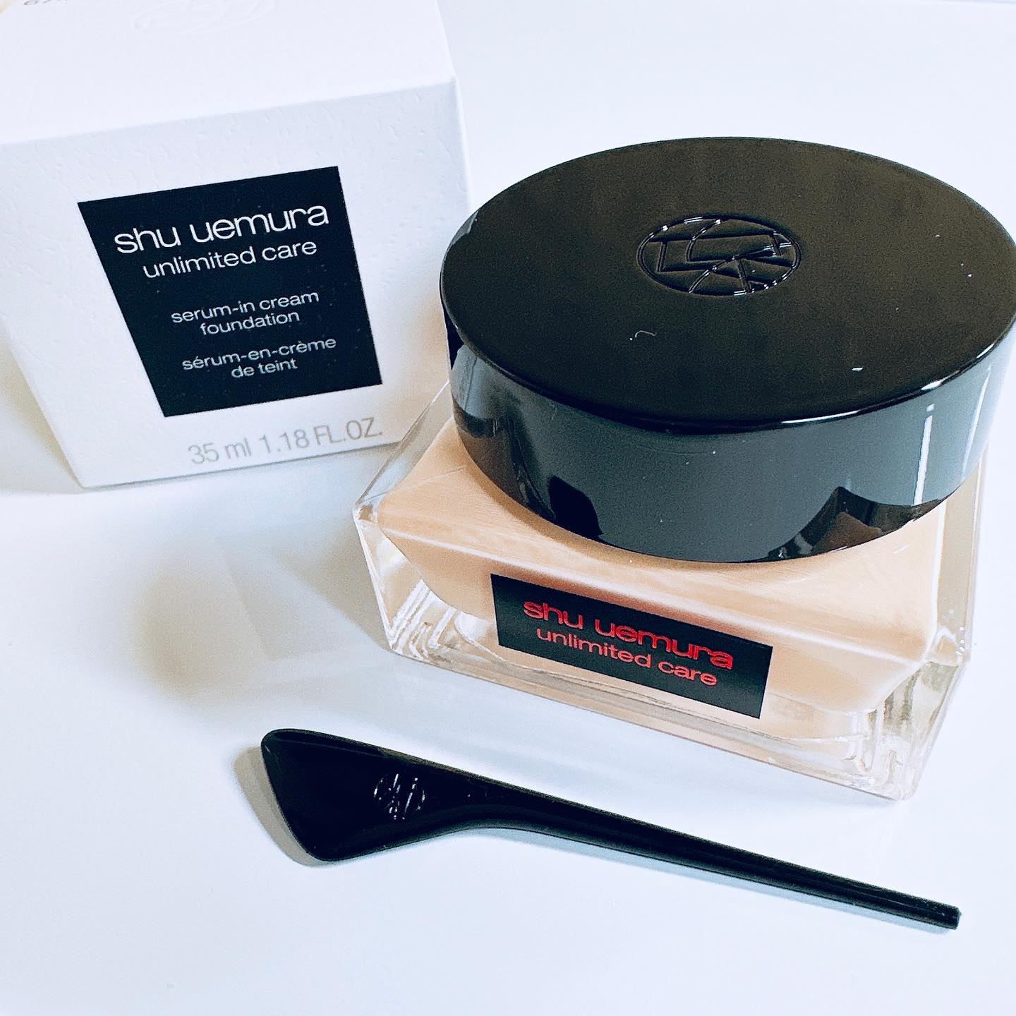 アンリミテッド ケア セラムイン クリーム ファンデーション/shu uemura/クリーム・エマルジョンファンデーションを使ったクチコミ（3枚目）