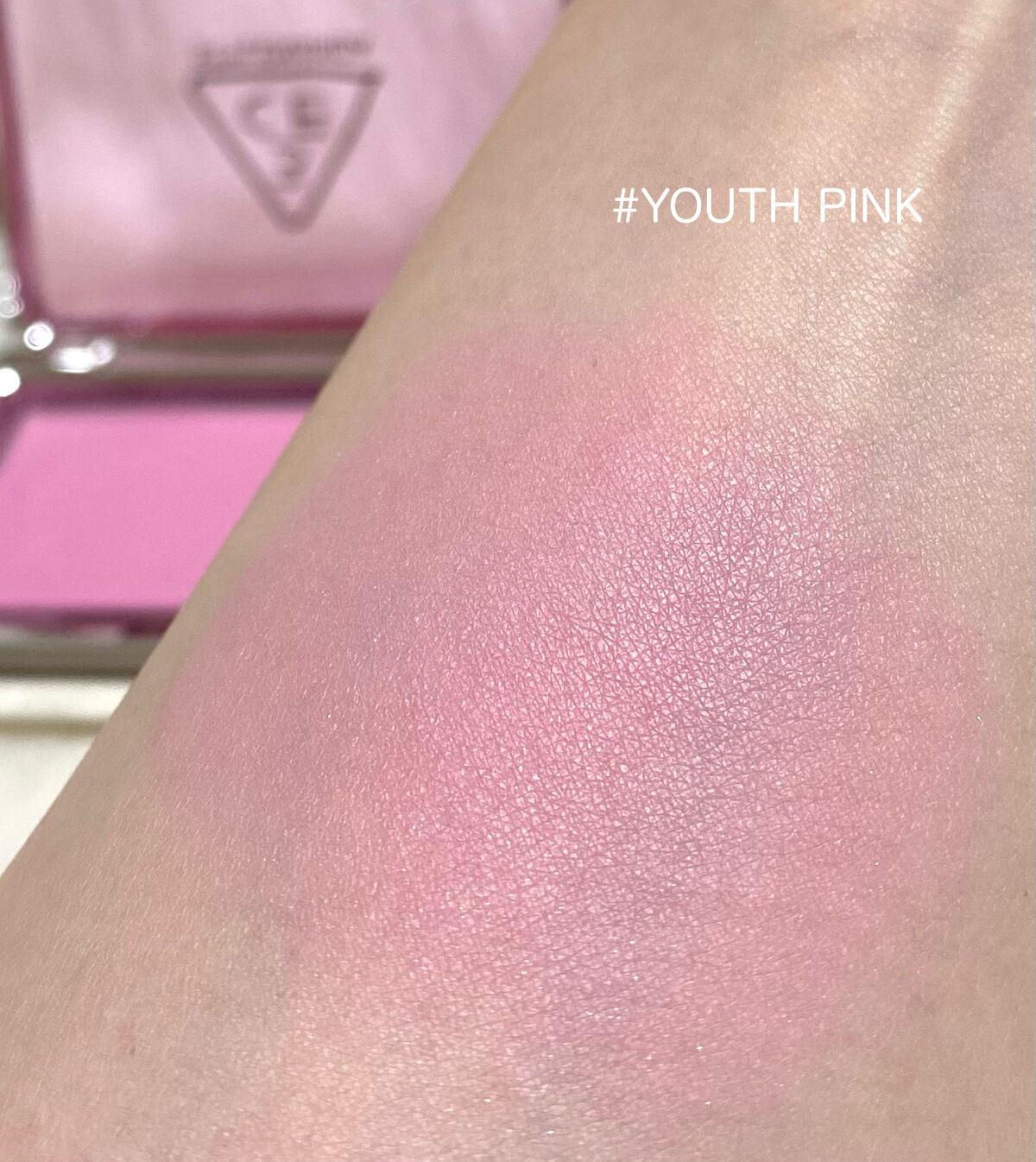 3CE ニューテイク フェイスブラッシャー ユースピンク/3CE/チークを使ったクチコミ（2枚目）