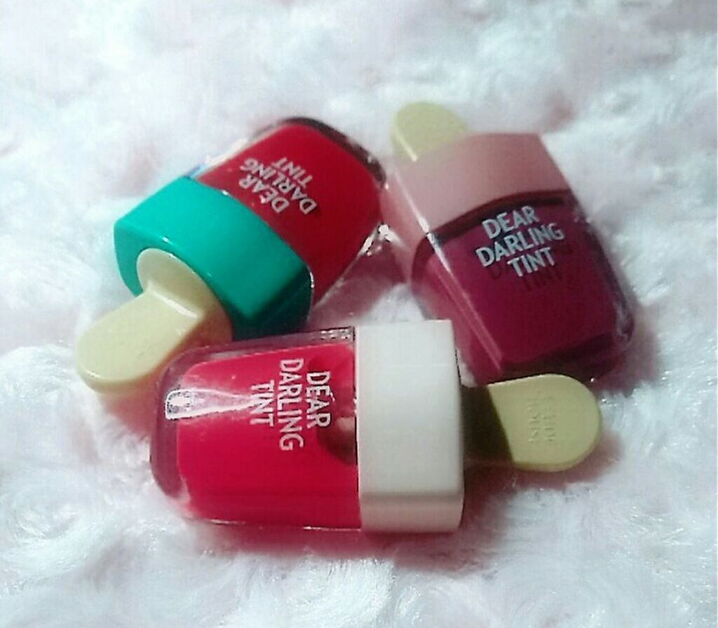 ディアダーリン ウォータージェルティント （アイスティント）/ETUDE/口紅を使ったクチコミ（1枚目）