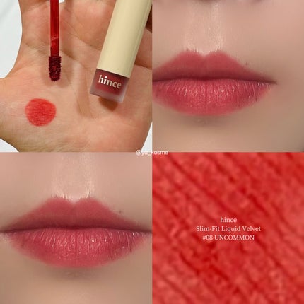 スリムフィットリキッドベルベット/hince/口紅を使ったクチコミ(4枚目)