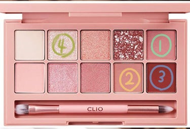 CLIO プロ アイ パレットのクチコミ「✧︎地雷系・量産系ピンクメイク！！！✧︎

★CLIO  プロ  アイ パレット
01 SIM.....」（2枚目）