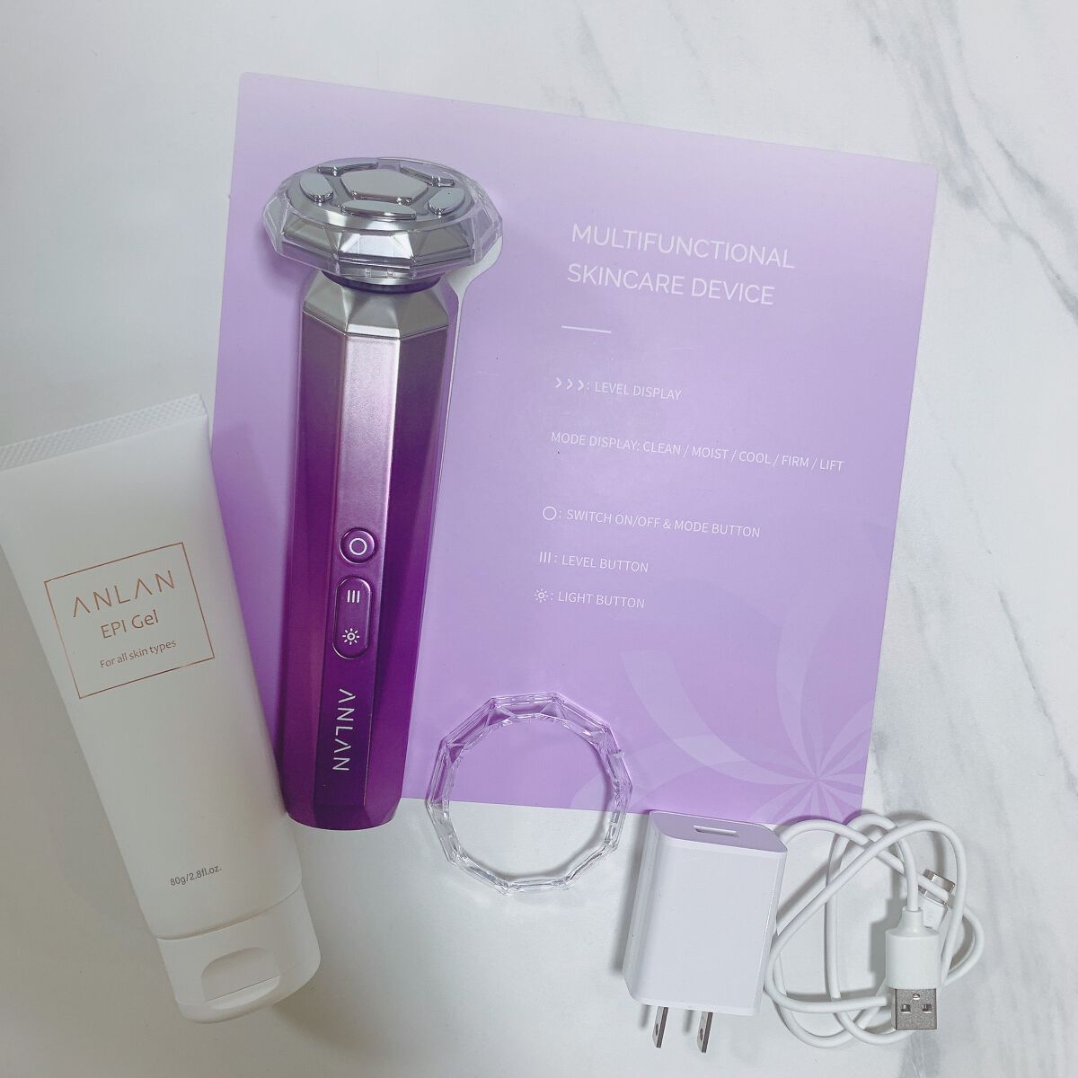 RF温冷美顔器/ANLAN/美顔器・マッサージを使ったクチコミ(3枚目)