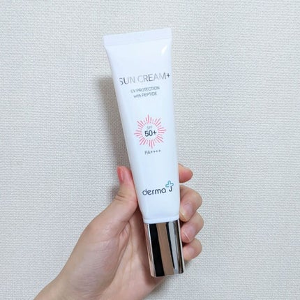 サンクリーム+/ DermaJ/日焼け止めクリームを使ったクチコミ(1枚目)