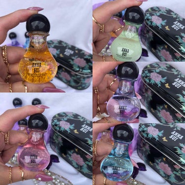 ANNA SUI ミニ ローション キットのクチコミ「
﻿
5種のローションをすべて楽しめる﻿
キュートなBOX付きのキット💗💗💗﻿
﻿
﻿
﻿
＜.....」（2枚目）