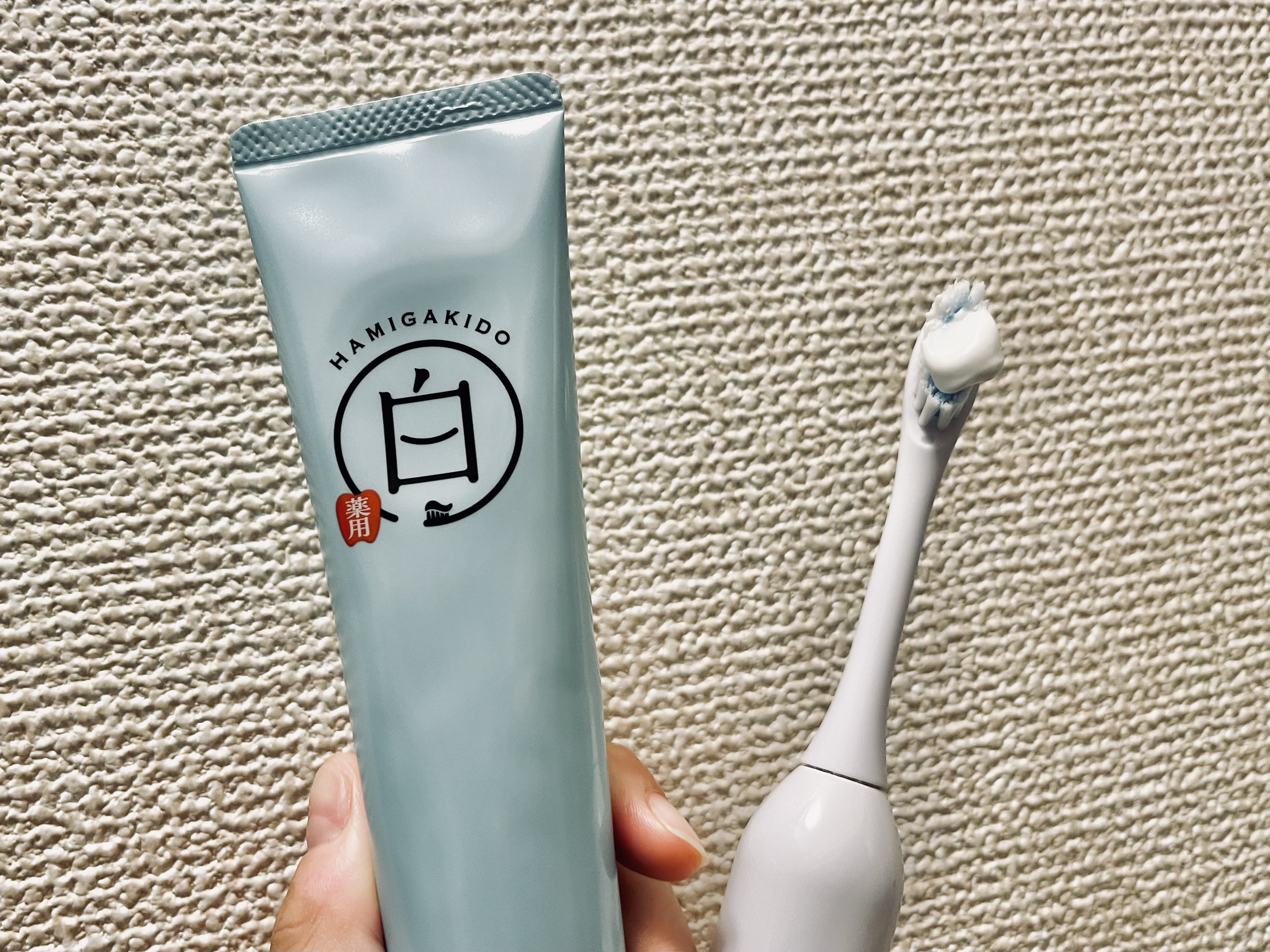 歯磨き堂 薬用ホワイトニングペースト/歯磨き堂/歯磨き粉を使ったクチコミ（3枚目）