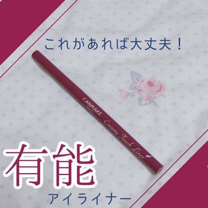 クリーミータッチライナー/キャンメイク/ジェルアイライナーを使ったクチコミ(1枚目)