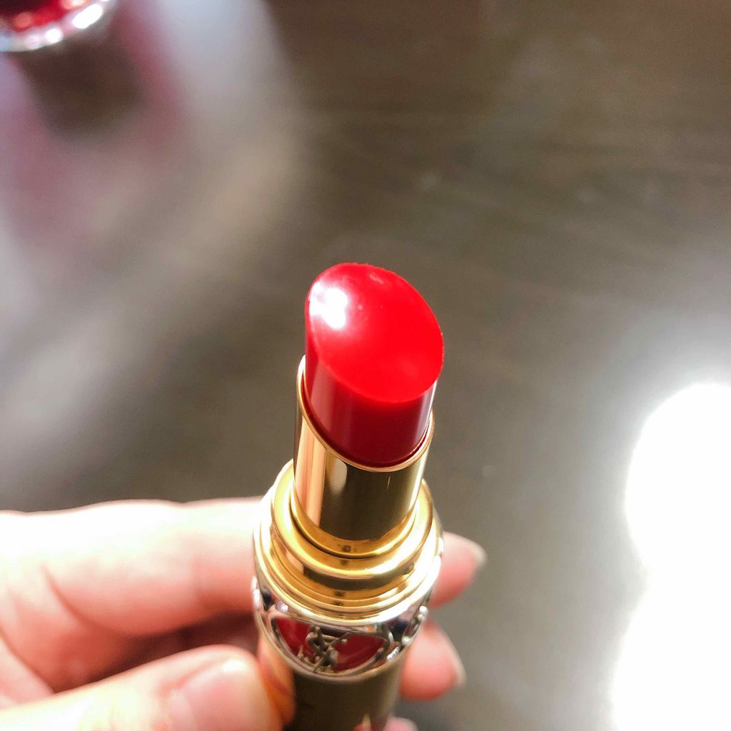 ルージュ ヴォリュプテ シャイン/YVES SAINT LAURENT BEAUTE/口紅を使ったクチコミ(3枚目)