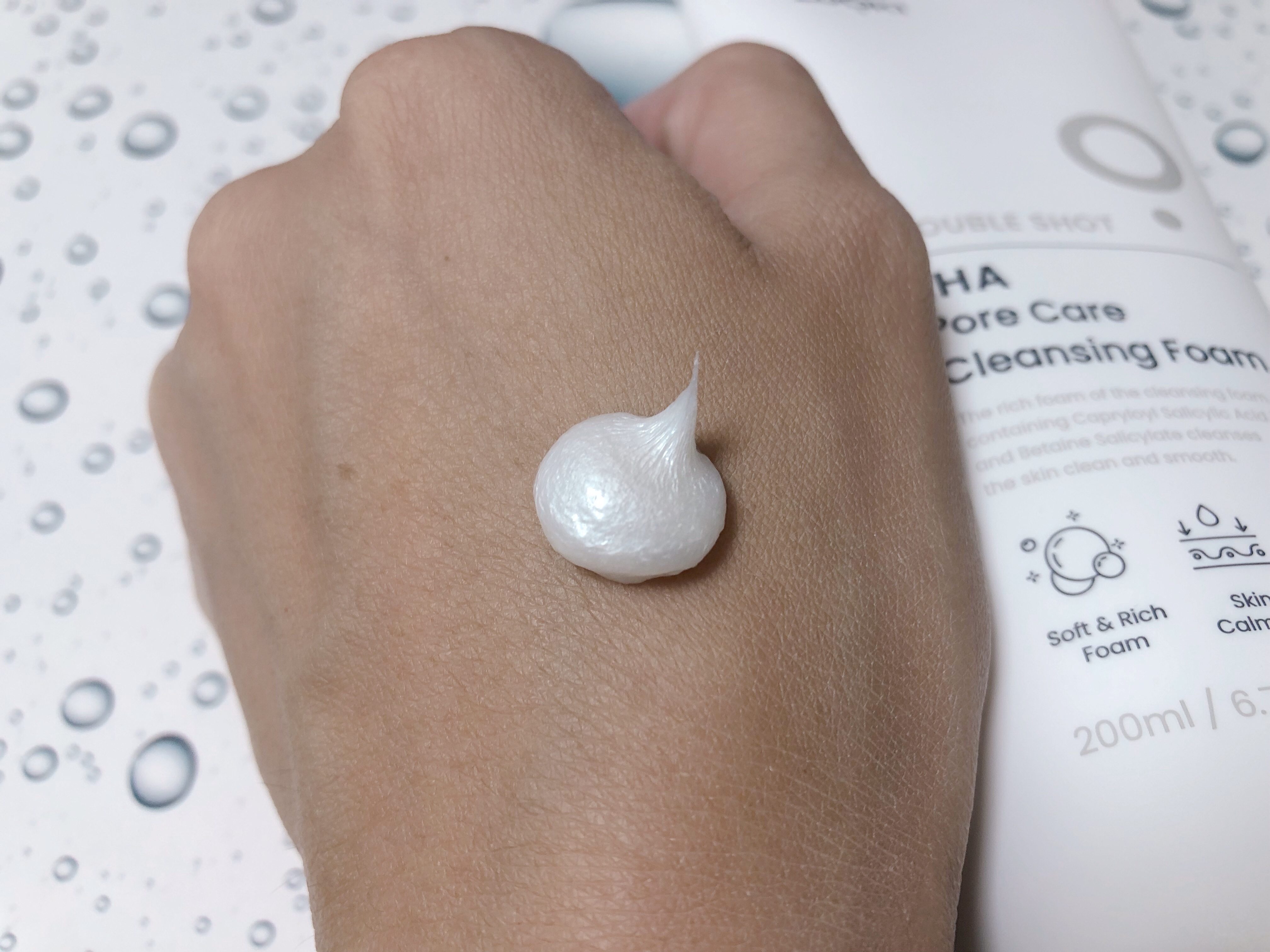 ダブルショットLHA毛穴ケアクレンジングフォーム /LUOKI/クレンジングクリームを使ったクチコミ（3枚目）