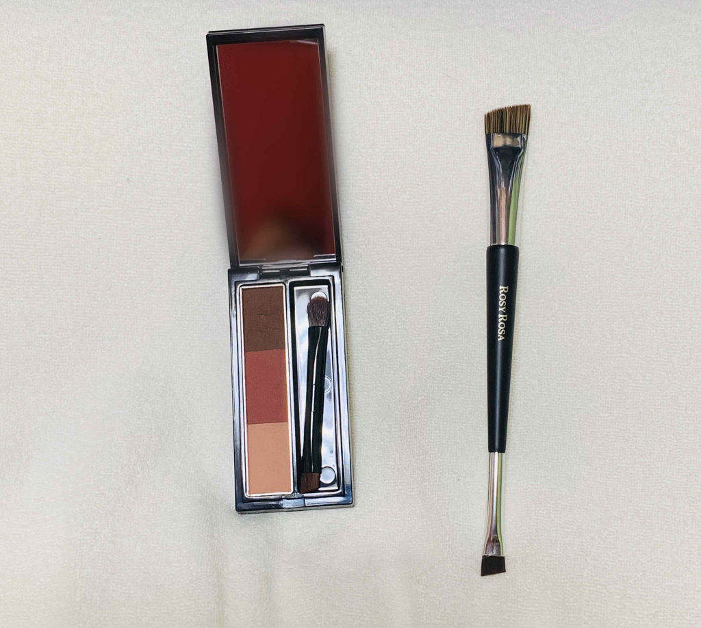 ダブルエンドアイブロウブラシ スマッジタイプ/ロージーローザ/メイクブラシを使ったクチコミ（1枚目）