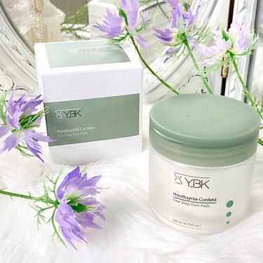 YBK ドクダミ トナーパッド のクチコミ「YBK Cosmeticsのドクダミトナーパッド🌱
YBKは、きれいな自然由来成分と効能に集中.....」（1枚目）