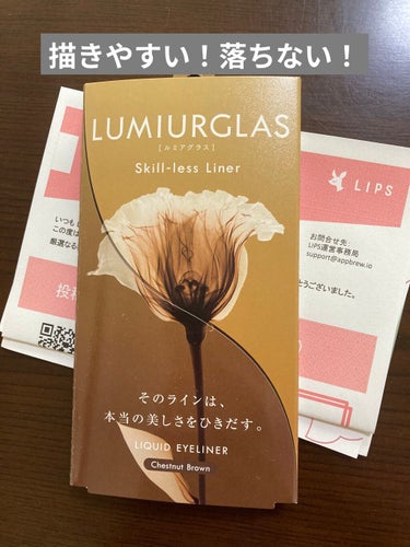 スキルレスライナー/LUMIURGLAS/リキッドアイライナーを使ったクチコミ（1枚目）