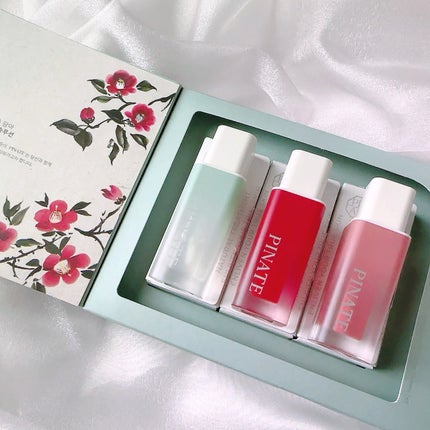 ナチュラルブルームリップオイルセラム 3色セット/PINATE/リップグロスを使ったクチコミ(1枚目)