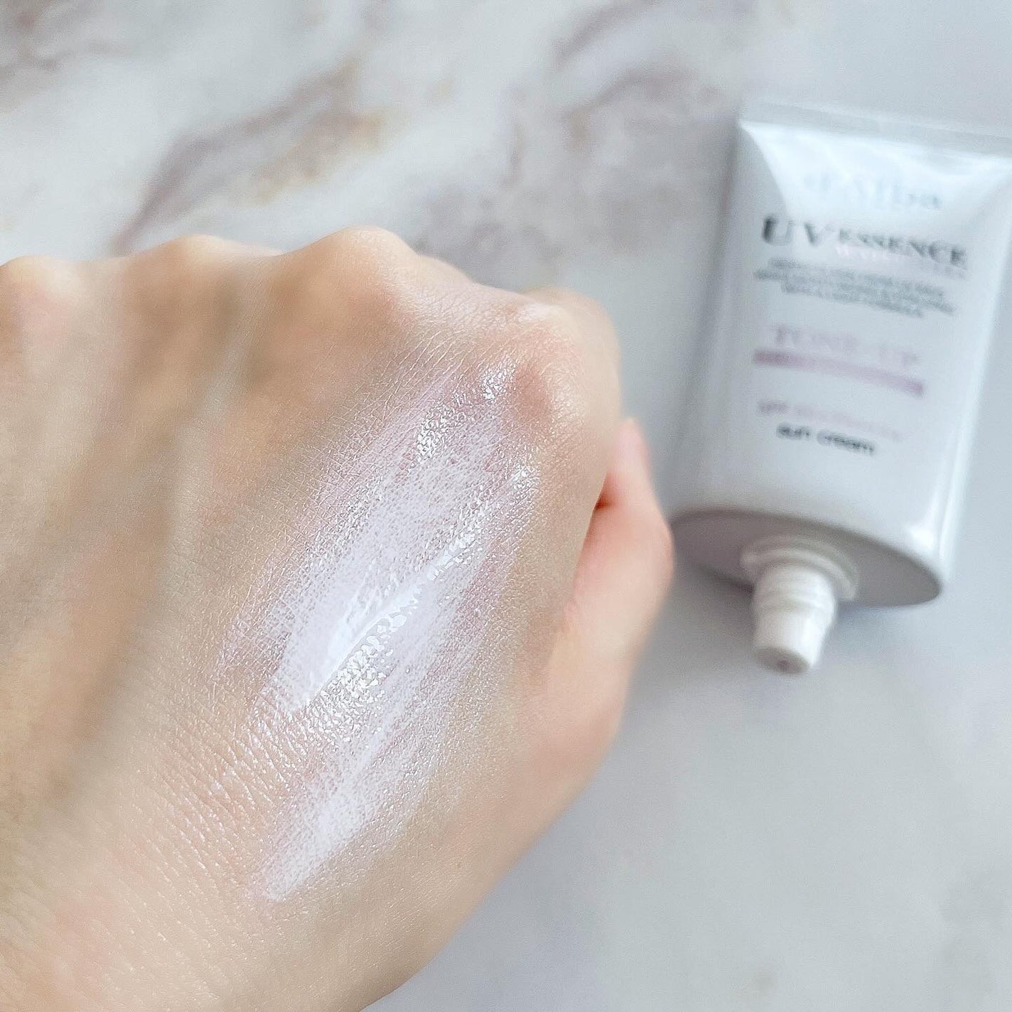 ダルバ ウォータフル トーンアップ サンクリーム(パープル)/ダルバ/日焼け止めクリームを使ったクチコミ(5枚目)