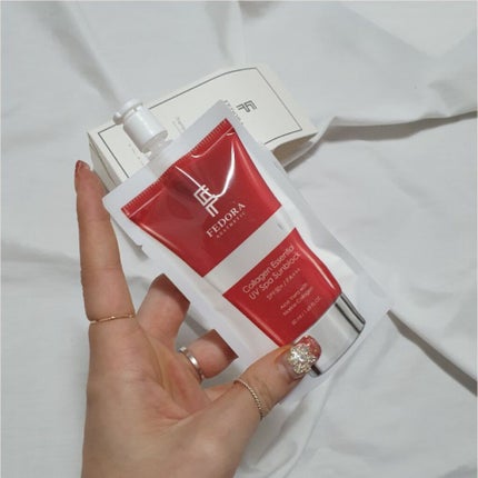 コラーゲン エッセンシャル UV スパ サンブロック/FEDORA AESTHETIC/日焼け止めクリームを使ったクチコミ(2枚目)