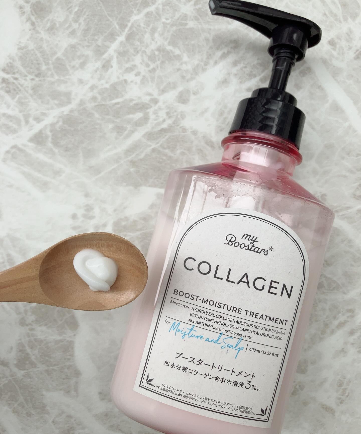 コラーゲン ブースター [モイスチャー＆スカルプ] ３点セット ベルガモットアロマの香り/マイブースターズ/その他キットセットを使ったクチコミ（3枚目）