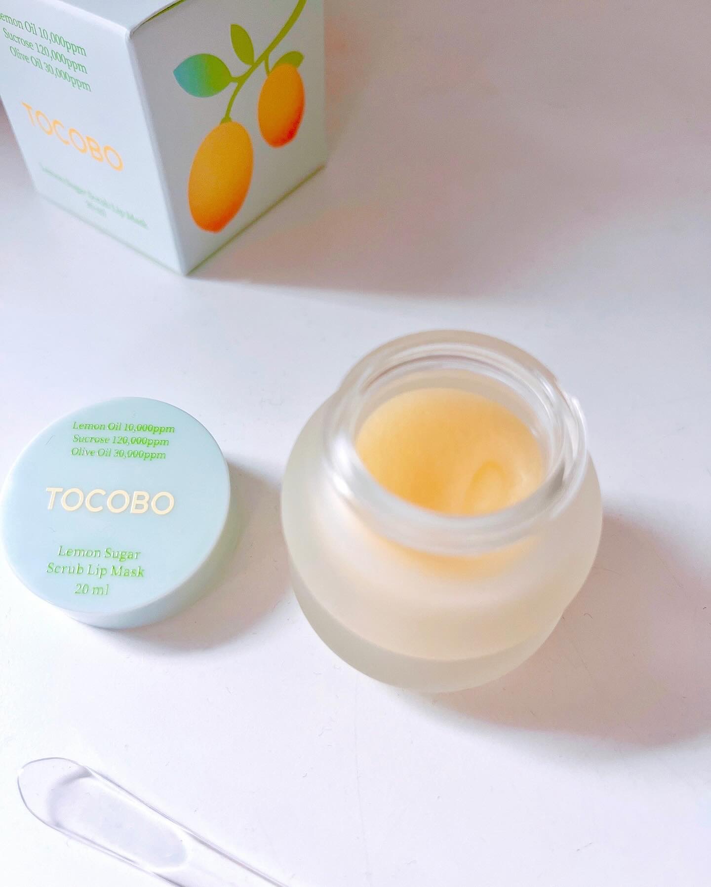 レモンシュガースクラブリップマスク/TOCOBO/リップスクラブを使ったクチコミ（2枚目）