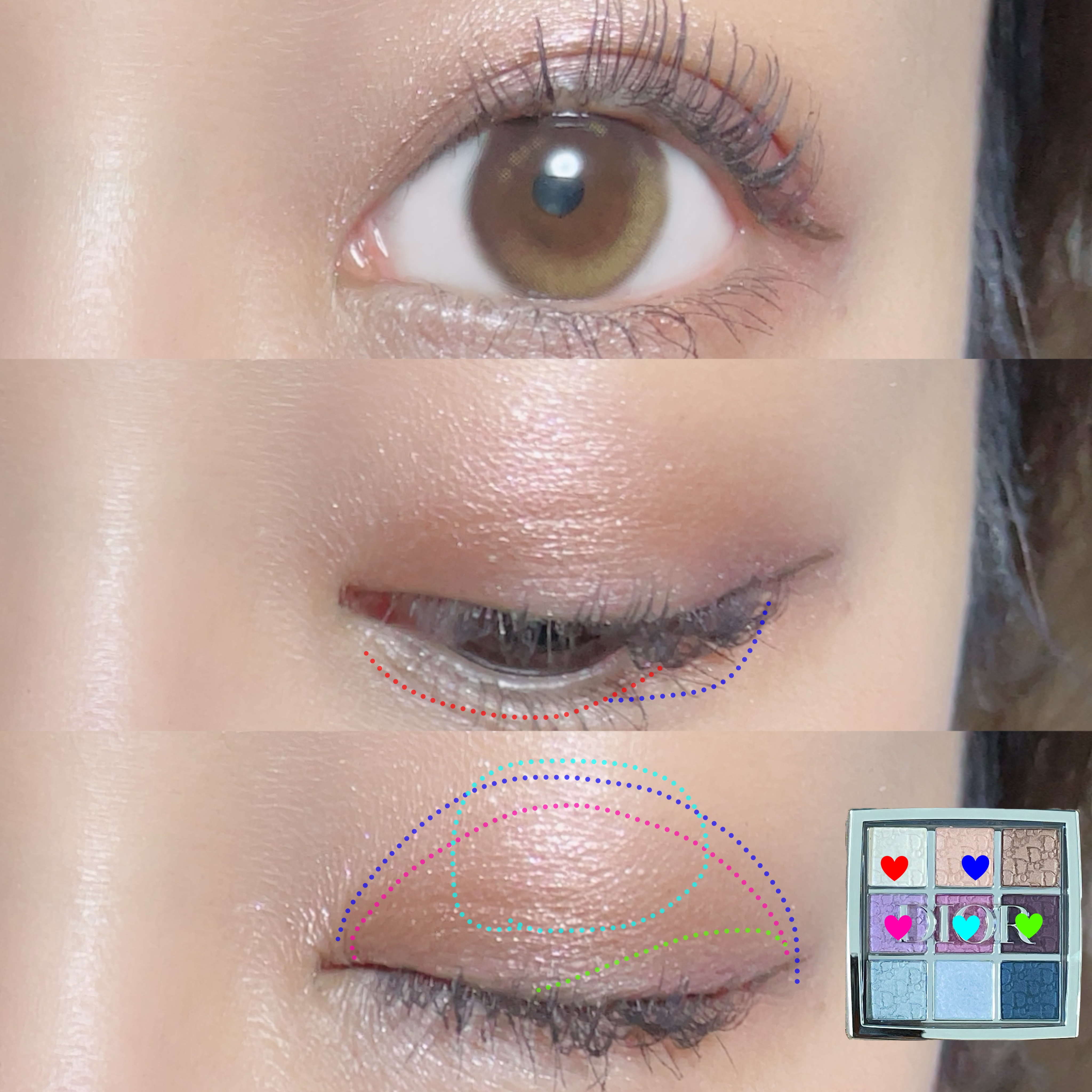 ディオール バックステージ アイ パレット/Dior/アイシャドウパレットを使ったクチコミ（3枚目）