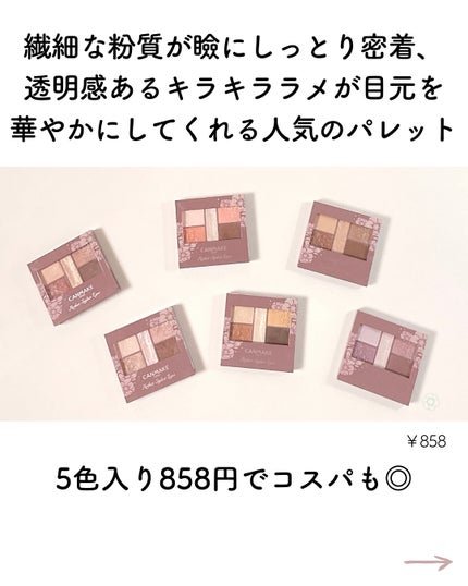 パーフェクトスタイリストアイズ/キャンメイク/アイシャドウパレットを使ったクチコミ(2枚目)