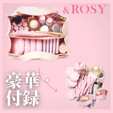 &ROSY &ROSY 2022年4月号のクチコミ「コスメ一式を入れて即席メイクルームの完成❤️
これが付録とは💥
⁡
◎ 宝島
2022年2月2.....」（1枚目）