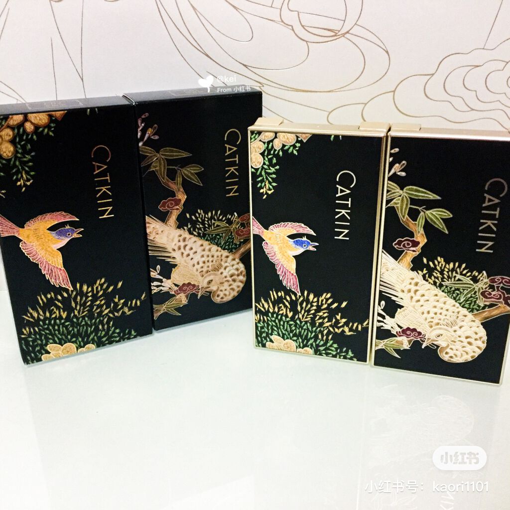 卡婷鎏金雀台三色眉粉/CATKIN/パウダーアイブロウを使ったクチコミ（1枚目）