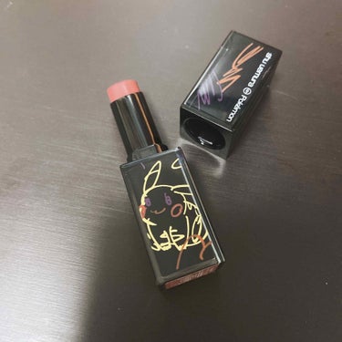 ルージュ アンリミテッド ラッカーシャイン＜2019年クリスマスコフレ限定＞/shu uemura/口紅を使ったクチコミ（1枚目）