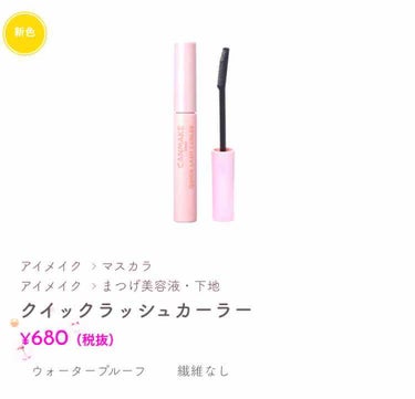 マスカラ下地ですが、マスカラとしても使用できる
私的にはケイトよりこっちの方が好き

説明文短いけどとても気に入ってます笑