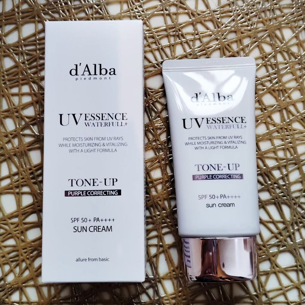 ダルバ ウォータフル トーンアップ サンクリーム(パープル)/ダルバ/日焼け止めクリームを使ったクチコミ（3枚目）