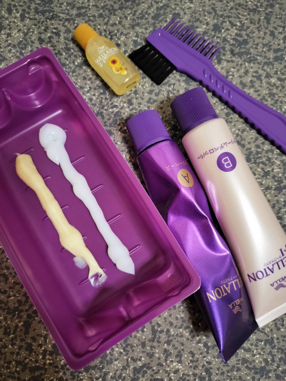 ウエラトーン ツープラスワン クリームタイプ 7PB/ウエラ/ヘアカラーを使ったクチコミ（2枚目）