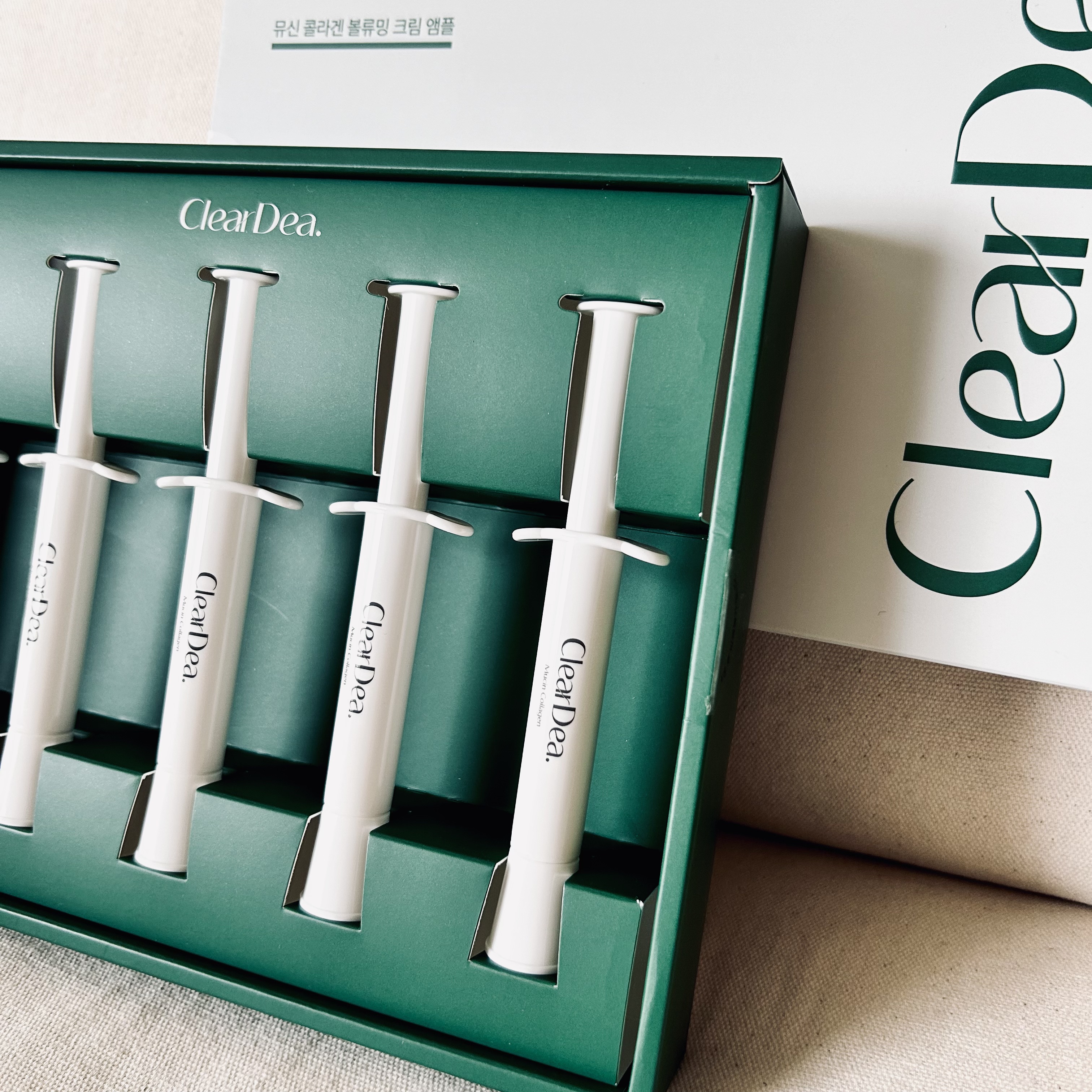 ミューシンコラーゲンボリューミングクリームアンプル/ClearDea./美容液を使ったクチコミ（1枚目）