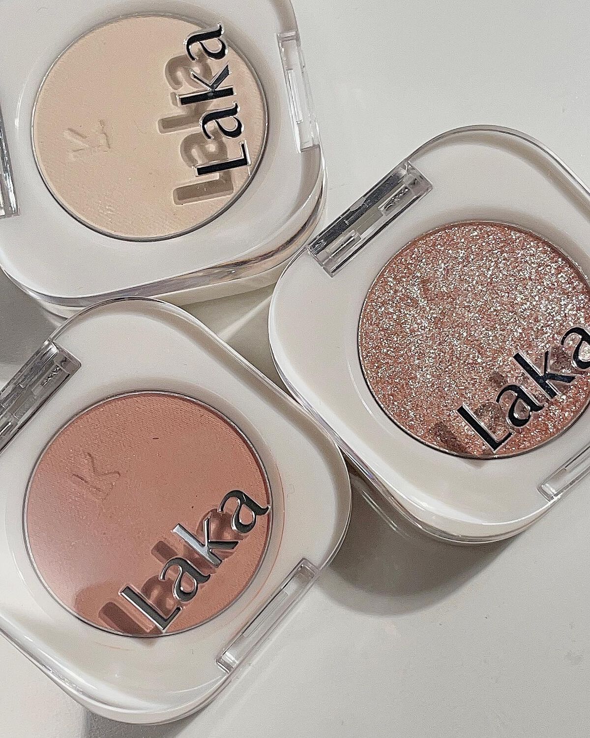 モノアイシャドウ 908 バニラ/Laka/単色アイシャドウを使ったクチコミ（1枚目）