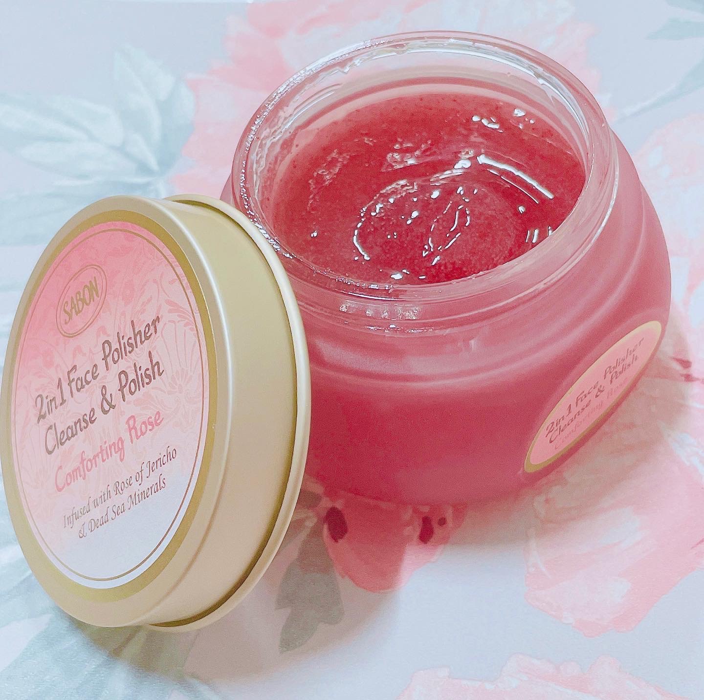 フェイスポリッシャー コンフォーティング・ローズ/SABON/スクラブ・ゴマージュを使ったクチコミ（2枚目）