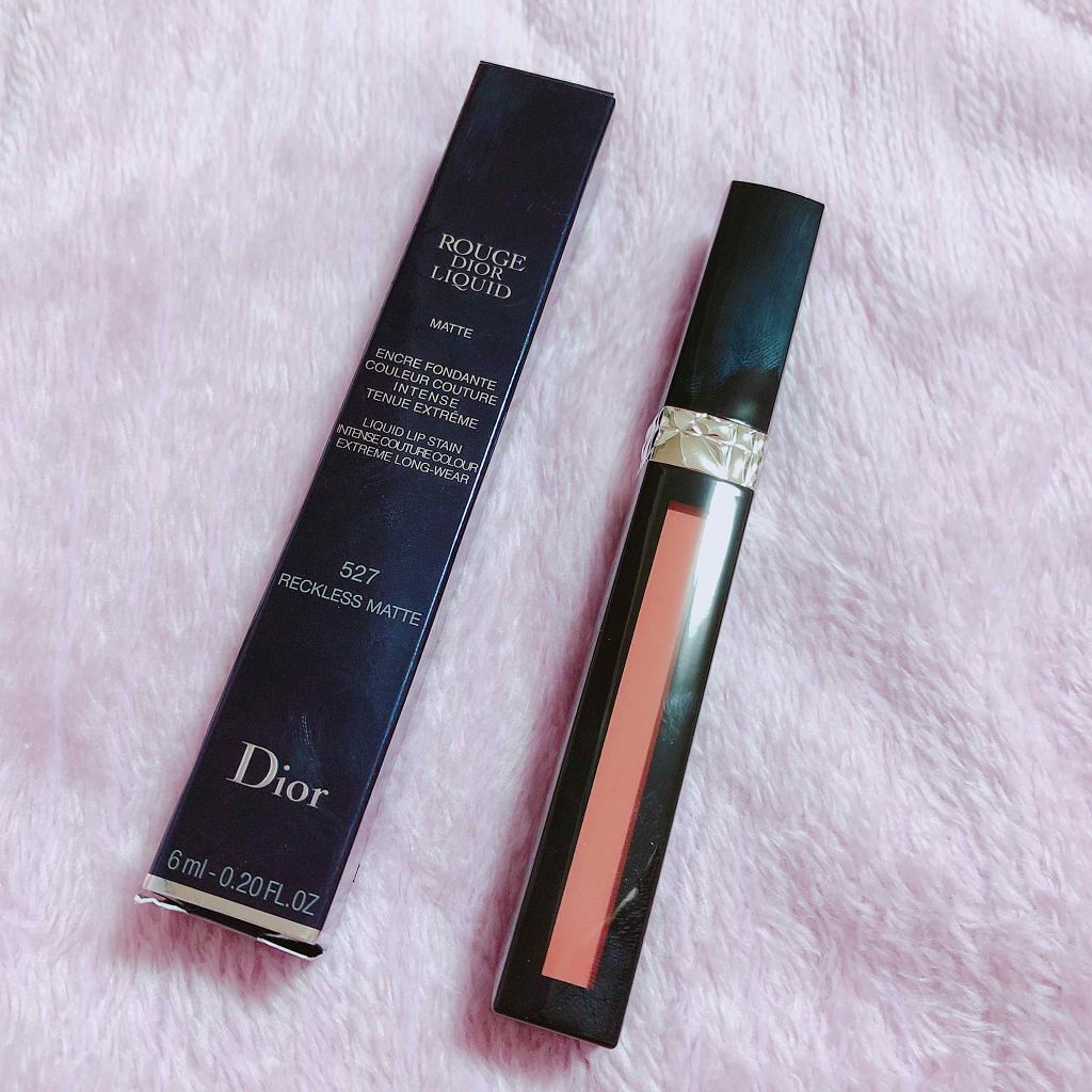 ルージュ ディオール リキッド 527 レックレス マット/Dior/口紅を使ったクチコミ（1枚目）