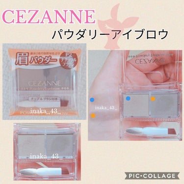 パウダリーアイブロウ/CEZANNE/パウダーアイブロウを使ったクチコミ（3枚目）