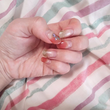 セミキュアジェルネイル(ハンド)/ohora/ネイルシールを使ったクチコミ(7枚目)