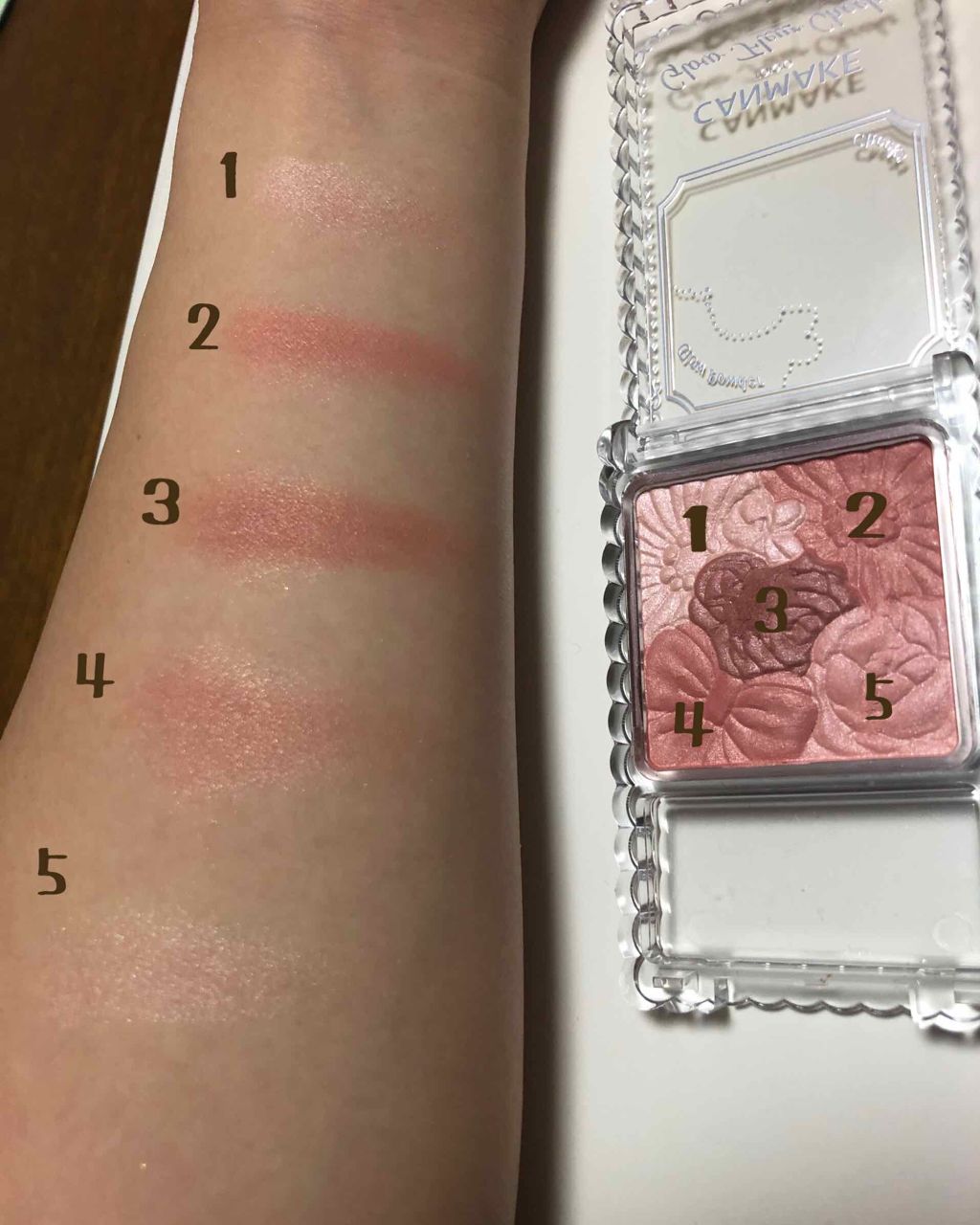 グロウフルールチークス/キャンメイク/パウダーチークを使ったクチコミ（2枚目）