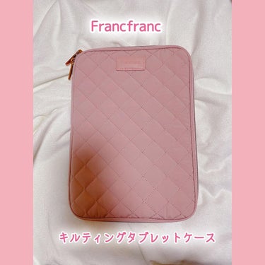 🎀コスメ好き🎀フォロバ100％ on LIPS 「【Francfranc】キルティングタブレットケース💕ピンクモ..」（1枚目）