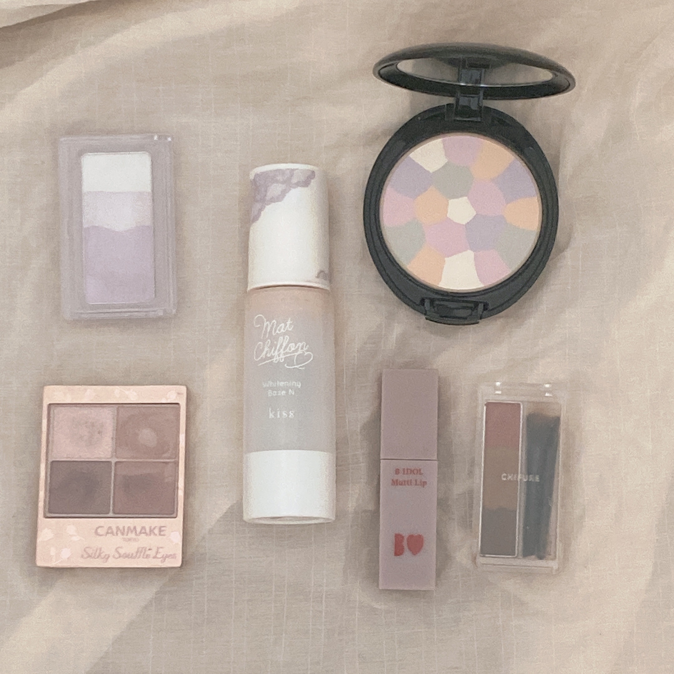 ハイライトカラー・ラベンダー/無印良品/パウダーハイライトを使ったクチコミ（1枚目）