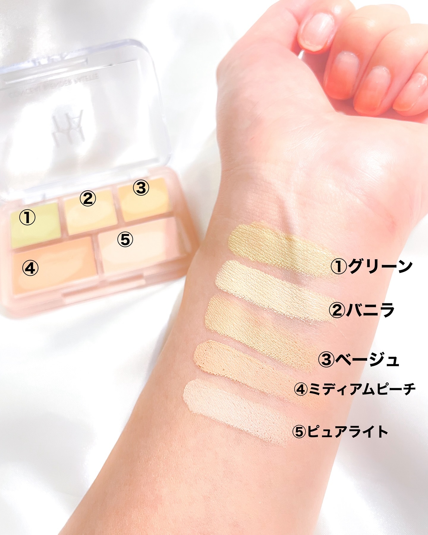 コンシールブレンダーパレット/LUNA/パレットコンシーラーを使ったクチコミ（3枚目）