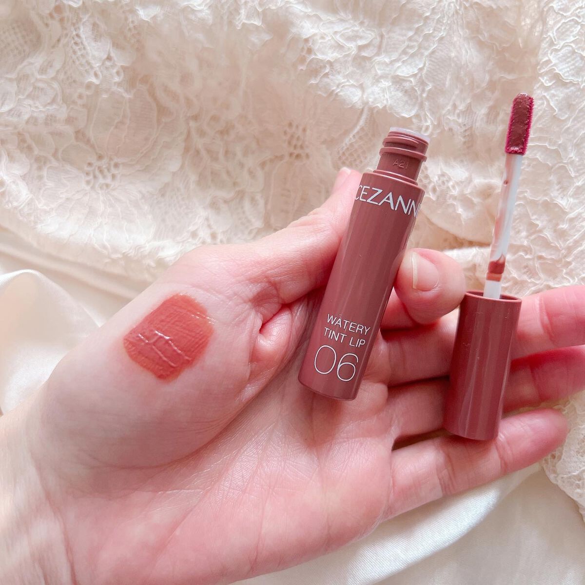 ウォータリーティントリップ/CEZANNE/リップティントを使ったクチコミ(7枚目)